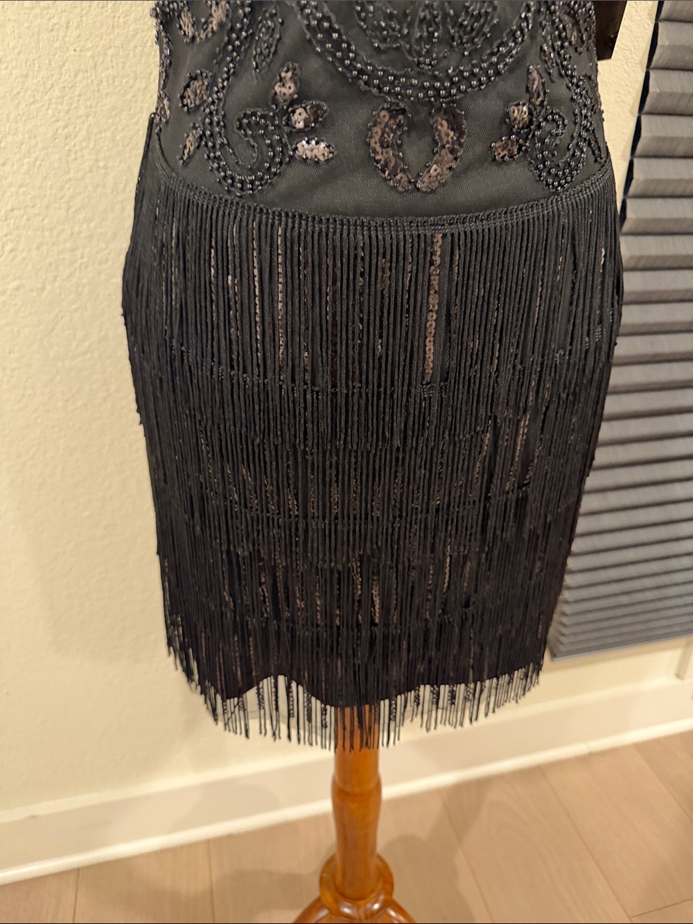 Verte Beaded Fringe Mini Dress - Picture 4 of 10